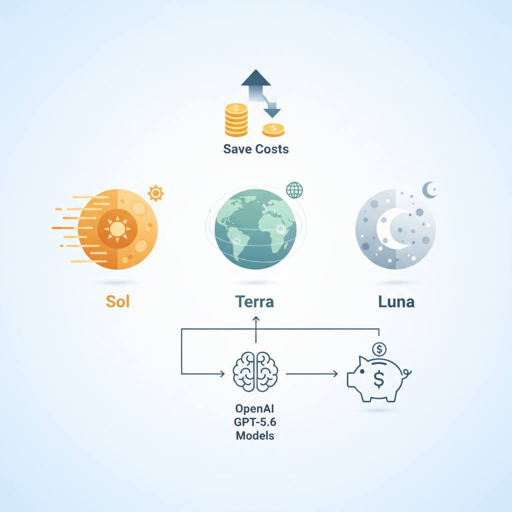 OpenAI GPT-5.6 Models: How to Choose Sol, Terra, or Luna to Save Costs