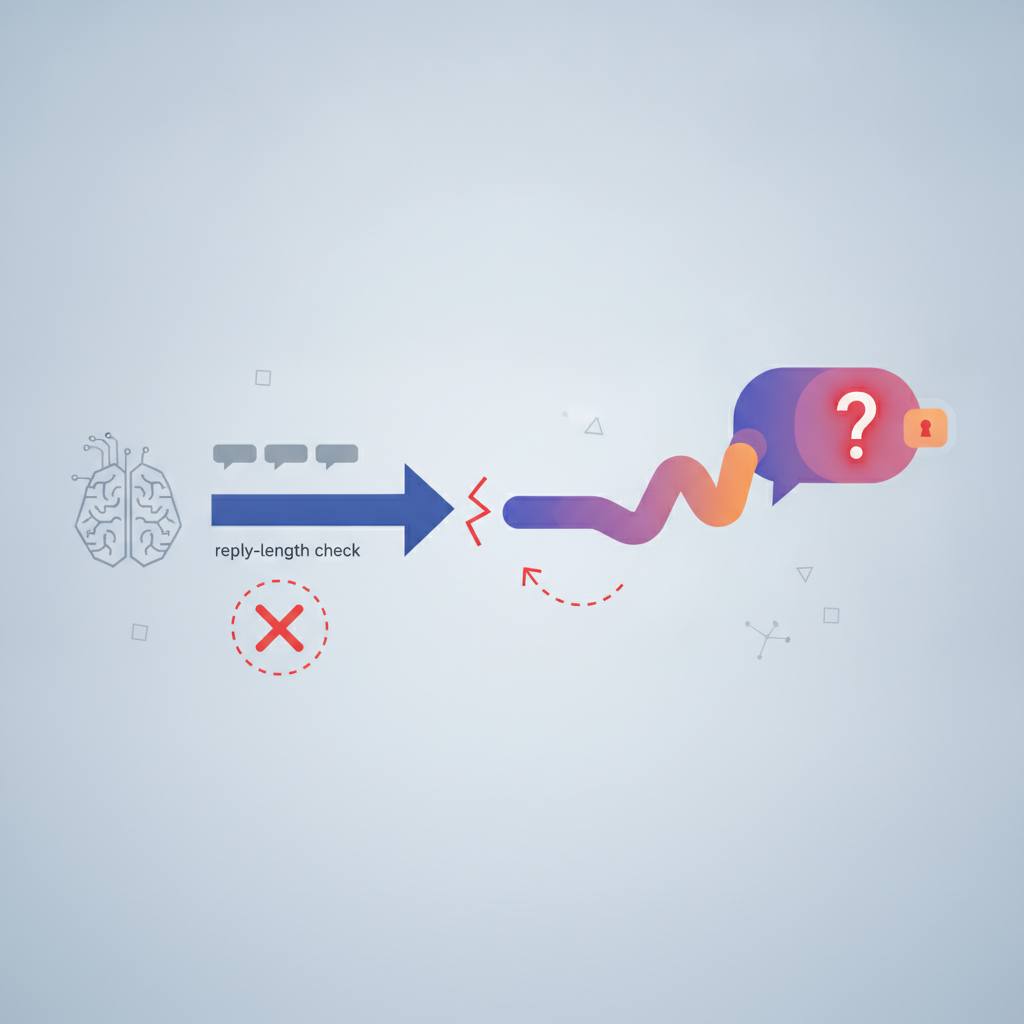 Why Our AI's Reply-Length Check Missed a Key Issue