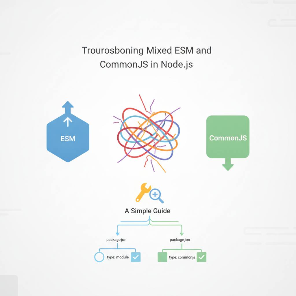 تصحيح الأخطاء عند خلط وحدات ESM و CommonJS في Node.js: دليل مبسط