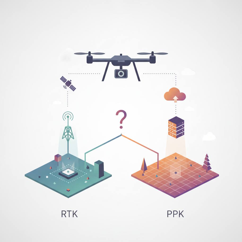 Choosing RTK or PPK for Drone Mapping: What You Need to Know