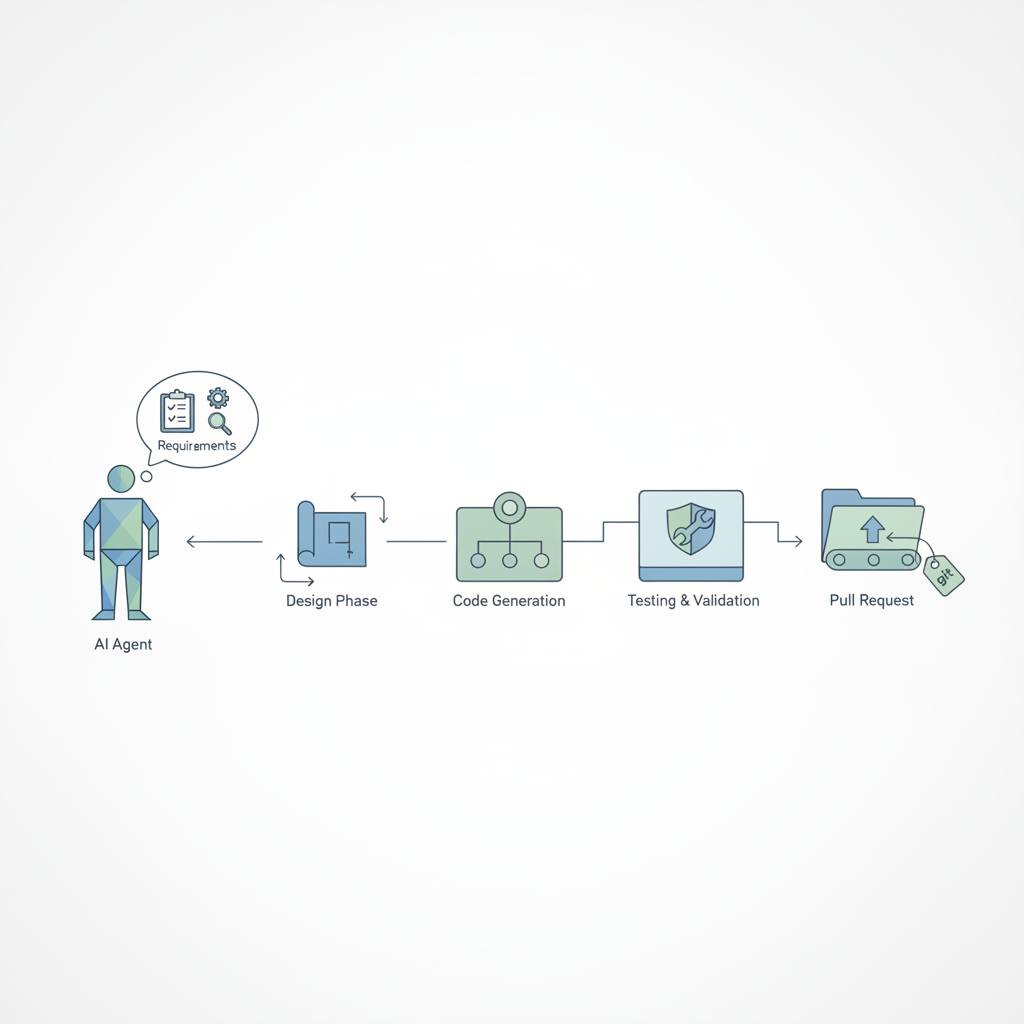 How AI Agents Build a CI Pipeline: From Requirements to Pull Request?